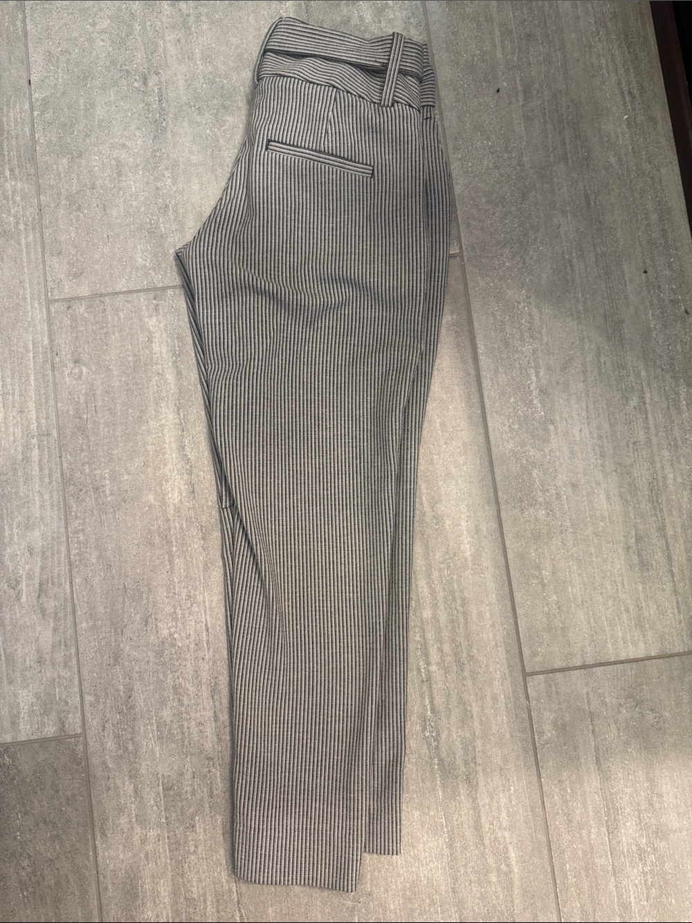 Banana Republic Black and White Pinstripe Dress Pants